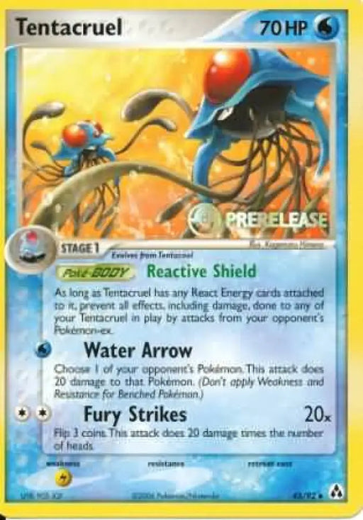 Tentacruel (45/92) (Prerelease Promo) [Nintendo: Black Star Promos] - Pokemon Single