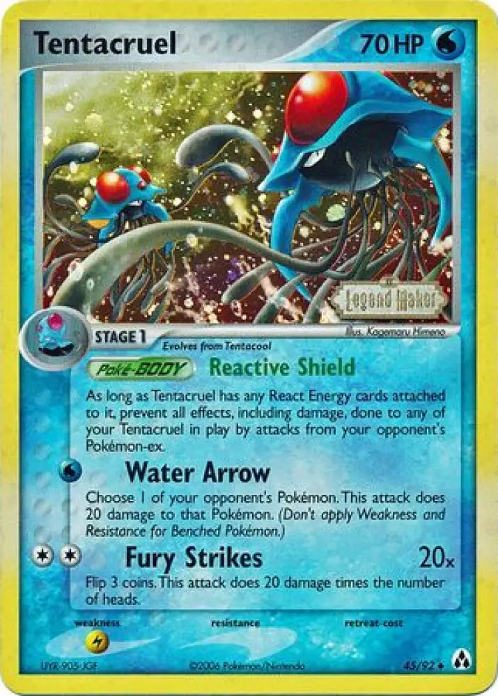 Tentacruel (45/92) (Stamped) [EX: Legend Maker] - Pokemon Single