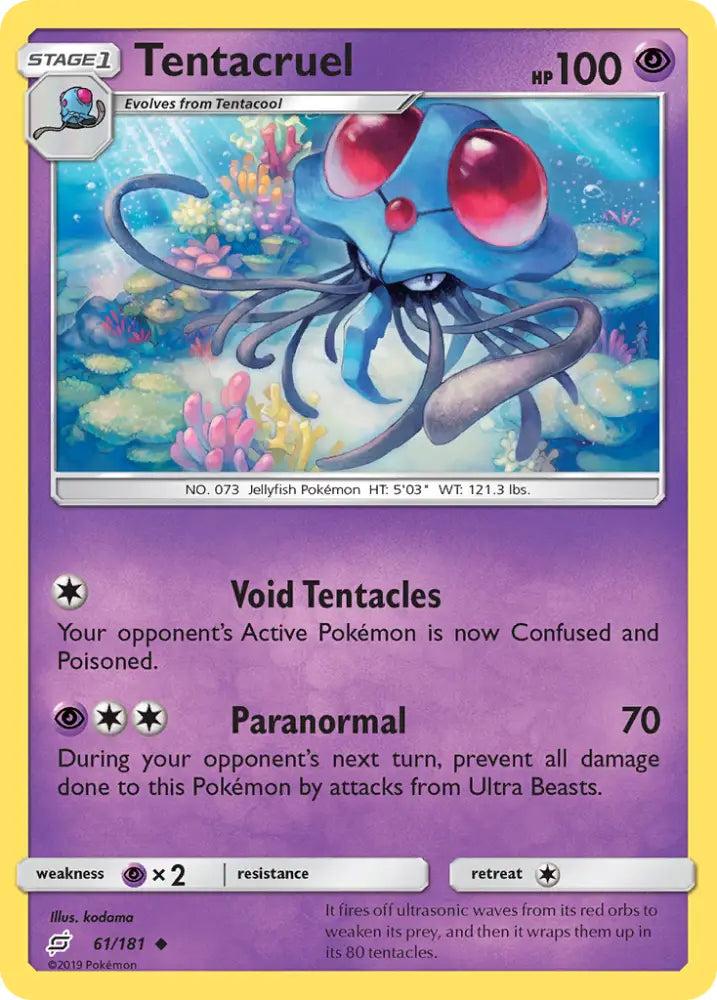 Tentacruel (61/181) [Sun & Moon: Team Up] - Pokemon Single