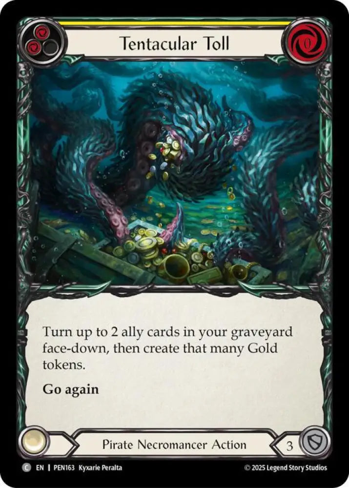 Tentacular Toll (Yellow) (PEN163) [Compendium of Rathe]