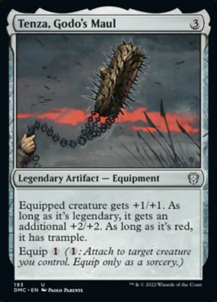 Tenza Godo’s Maul [Dominaria United Commander] - MTG Single