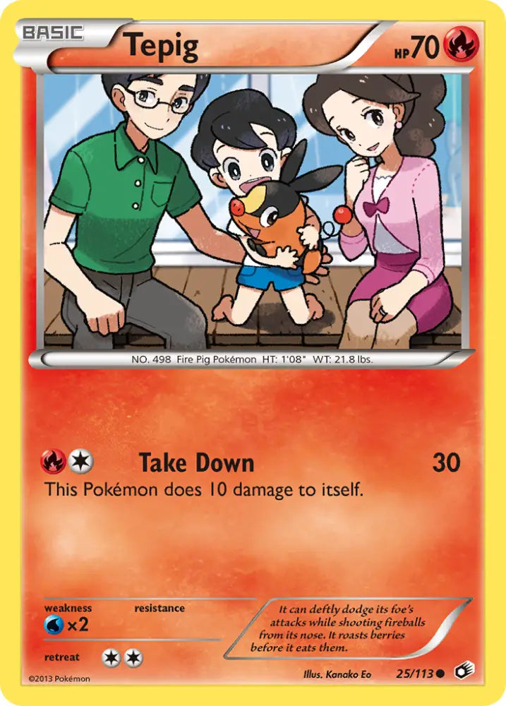 Tepig (25/113) [Black & White: Legendary Treasures] - Pokemon Single