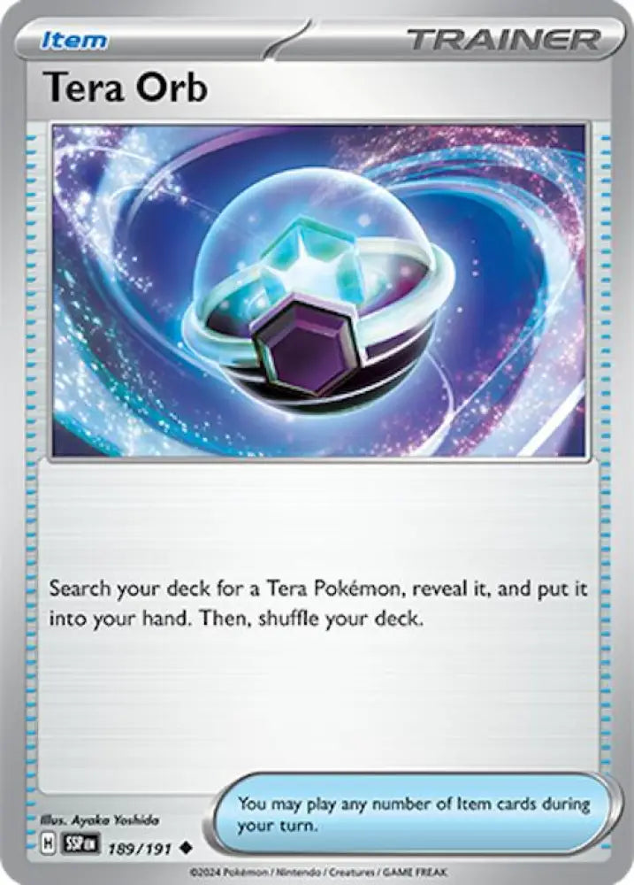 Tera Orb (189/191) [Scarlet & Violet: Surging Sparks] - Pokemon Single