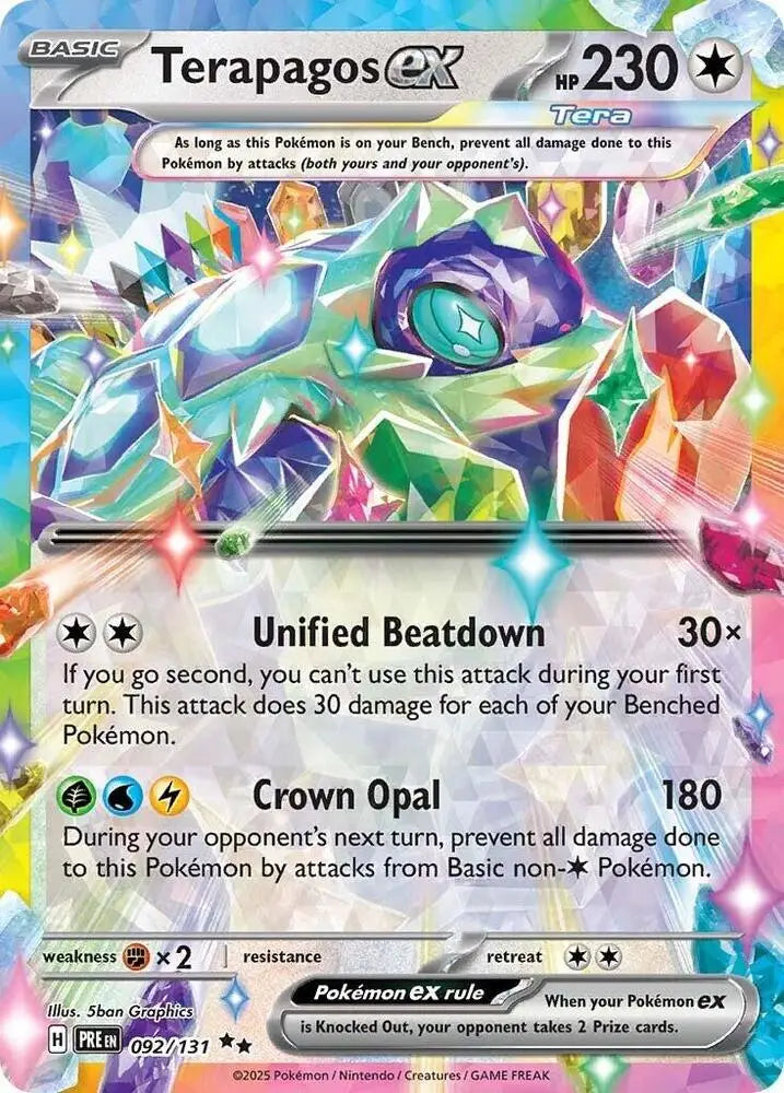 Terapagos ex (092/131) [Scarlet & Violet: Prismatic Evolutions] - Pokemon Single
