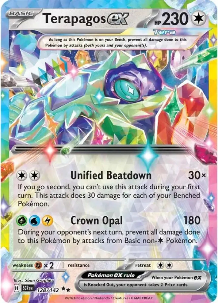 Terapagos ex (128/142) [Scarlet & Violet: Stellar Crown] - Pokemon Single