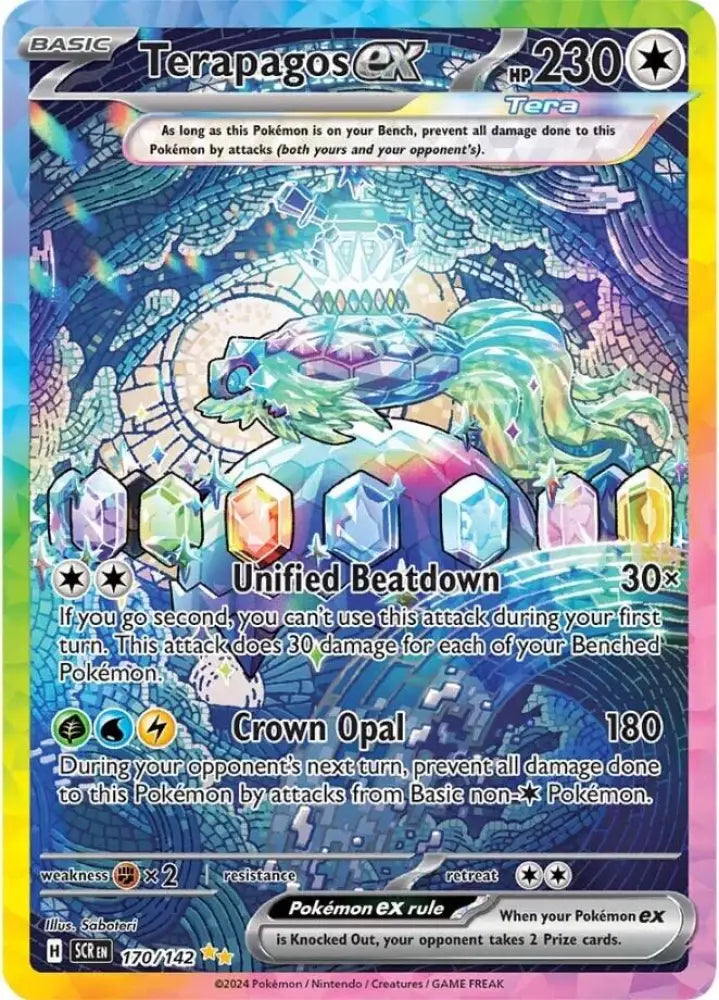 Terapagos ex (170/142) [Scarlet & Violet: Stellar Crown] - Pokemon Single