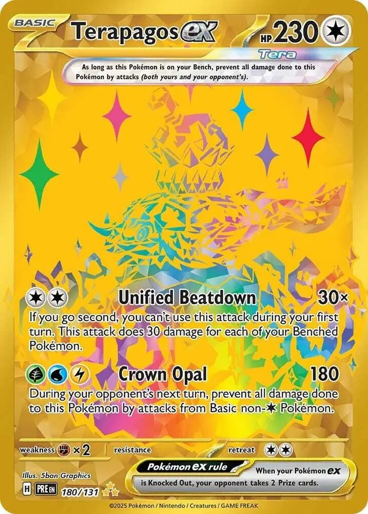 Terapagos ex (180/131) [Scarlet & Violet: Prismatic Evolutions] - Pokemon Single
