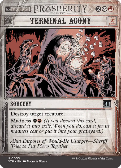 Terminal Agony [Outlaws of Thunder Junction: Breaking News] - MTG Single