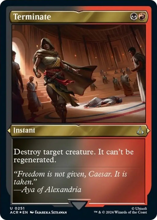 Terminate (Foil Etched) [Assassin’s Creed] - MTG Single