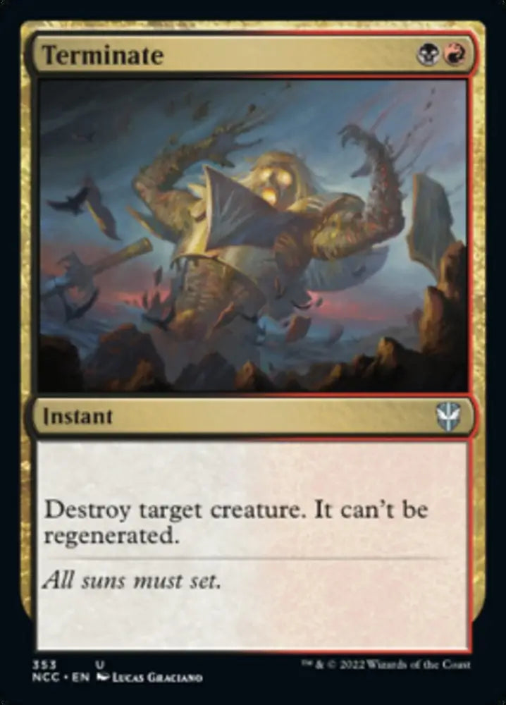 Terminate [Streets of New Capenna Commander] - MTG Single