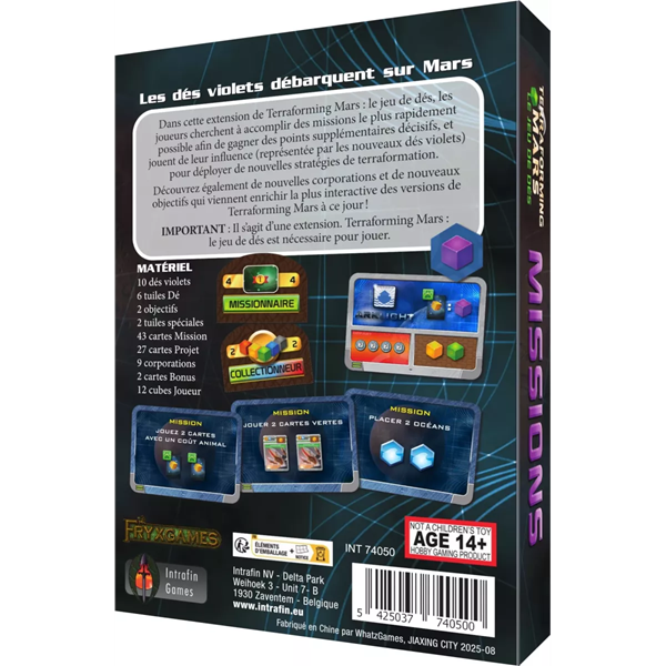 Terraforming Mars : Le Jeu de Dés - Extension Missions (FR)