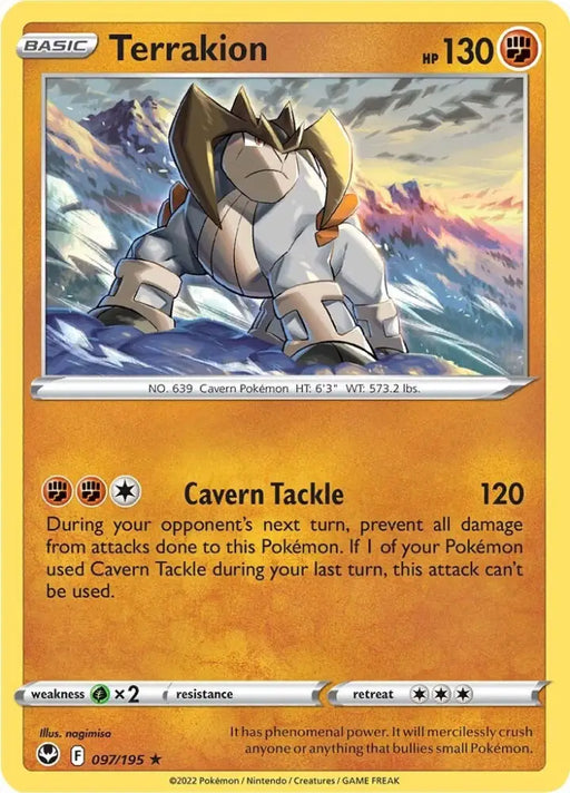 Terrakion (097/195) [Sword & Shield: Silver Tempest] - Pokemon Single