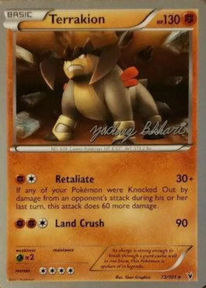 Terrakion (73/101) (CMT - Zachary Bokhari) [World Championships 2012] - Pokemon Single