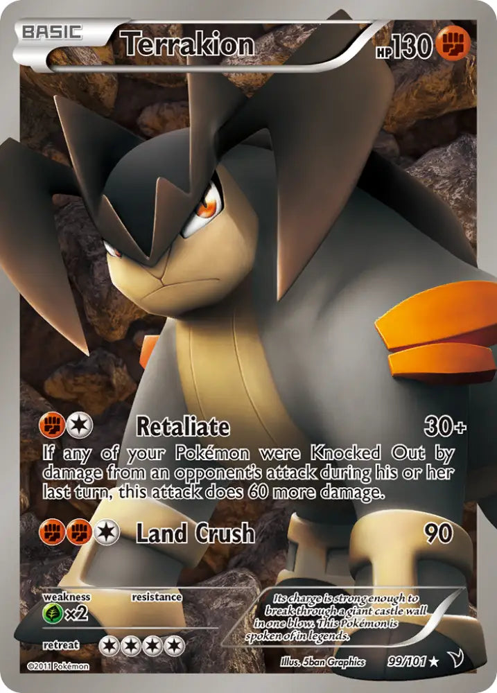 Terrakion (99/101) [Black & White: Noble Victories] - Pokemon Single