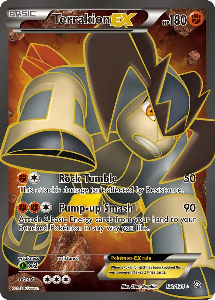 Terrakion EX (121/124) [Black & White: Dragons Exalted] - Pokemon Single