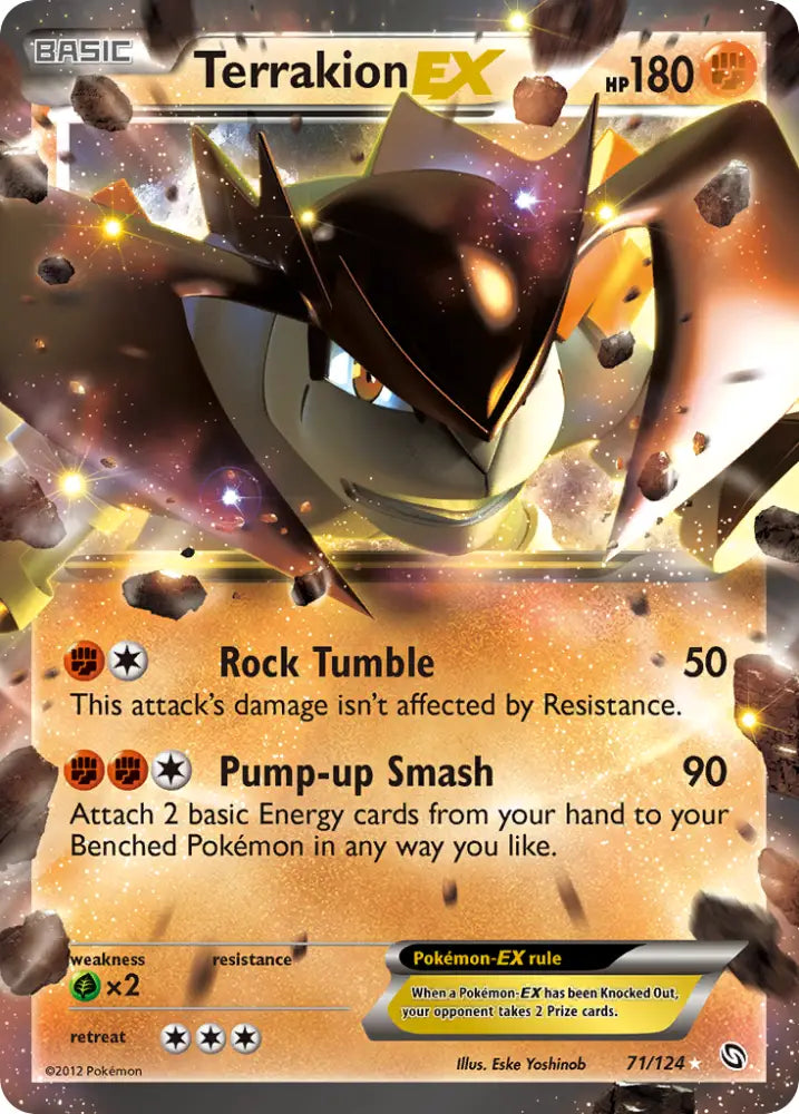 Terrakion EX (71/124) [Black & White: Dragons Exalted] - Pokemon Single