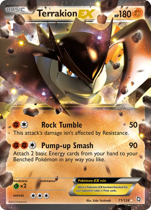Terrakion EX (71/124) [Black & White: Dragons Exalted] - Pokemon Single