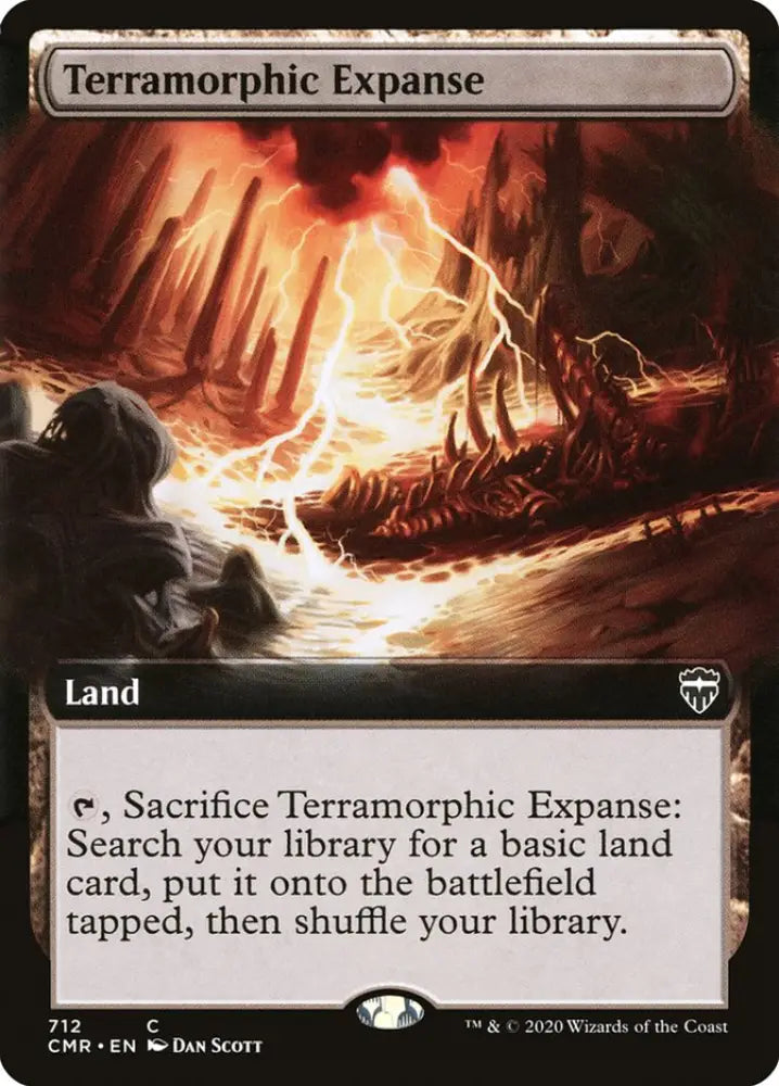 Terramorphic Expanse (Extended Art) [Commander Legends] - MTG Single