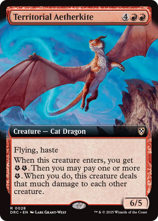 Territorial Aetherkite (Extended Art) [Aetherdrift Commander] - MTG Single