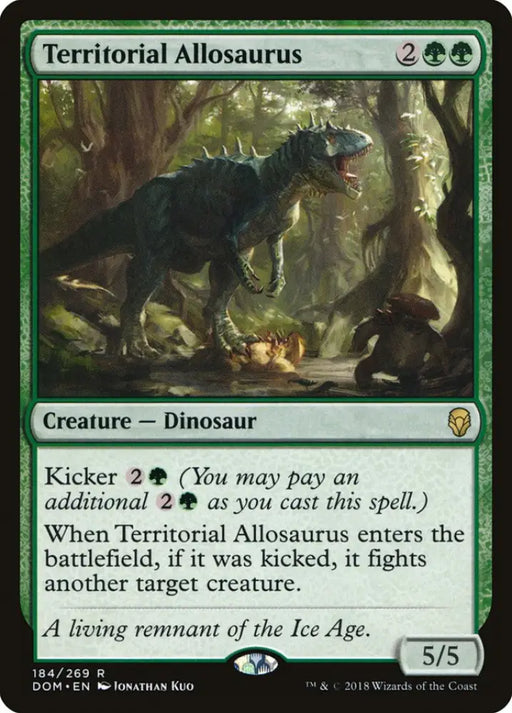 Territorial Allosaurus [Dominaria] - MTG Single