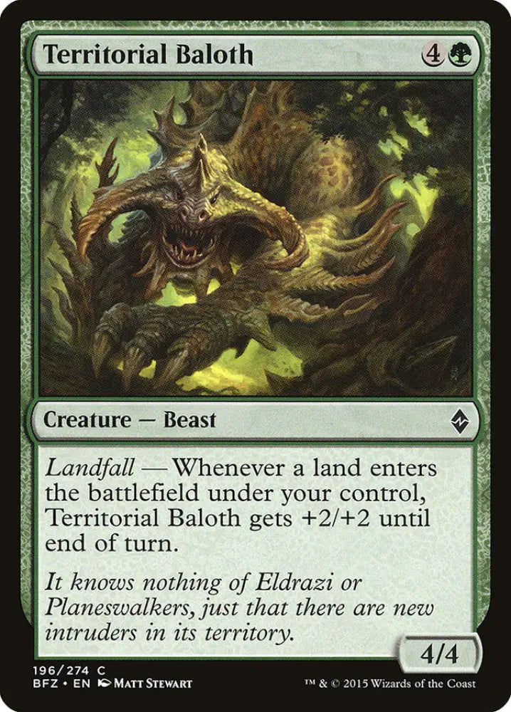 Territorial Baloth [Battle for Zendikar] - MTG Single