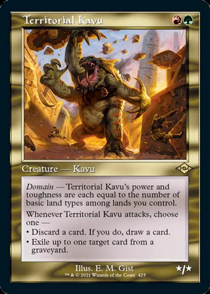 Territorial Kavu (Retro Foil Etched) [Modern Horizons 2] - MTG Single