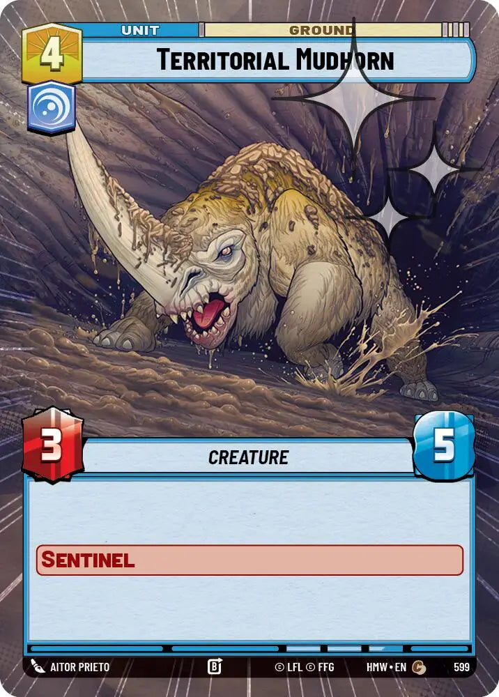 Territorial Mudhorn (Hyperspace Foil) (599) [Homeworlds]