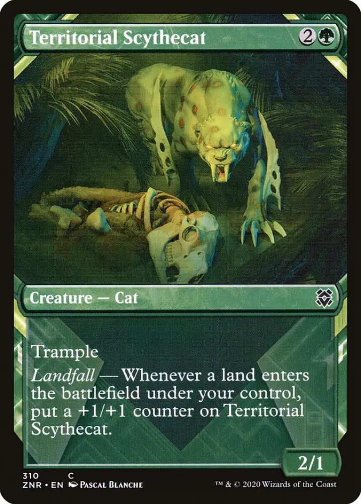 Territorial Scythecat (Showcase) [Zendikar Rising] - MTG Single