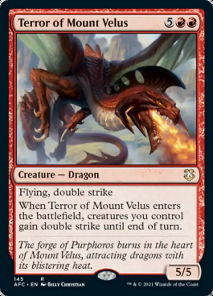 Terror of Mount Velus [Dungeons & Dragons: Adventures in the Forgotten Realms Commander] - MTG Single
