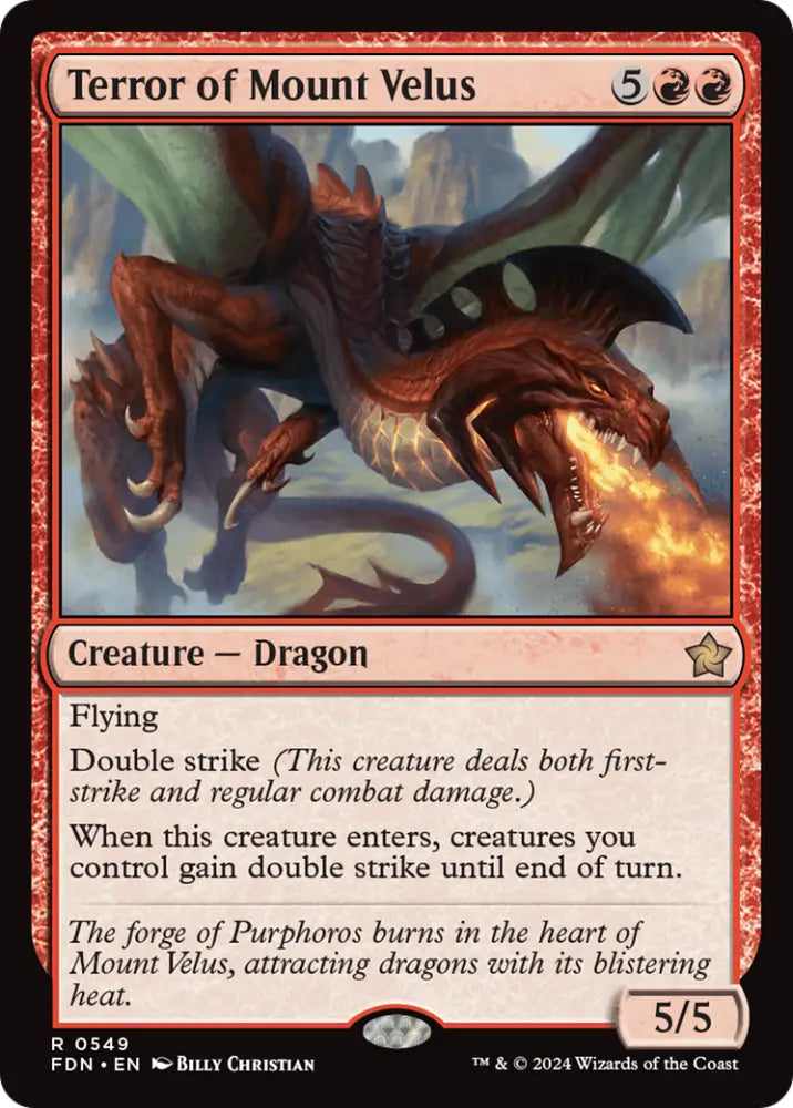 Terror of Mount Velus [Foundations] - MTG Single