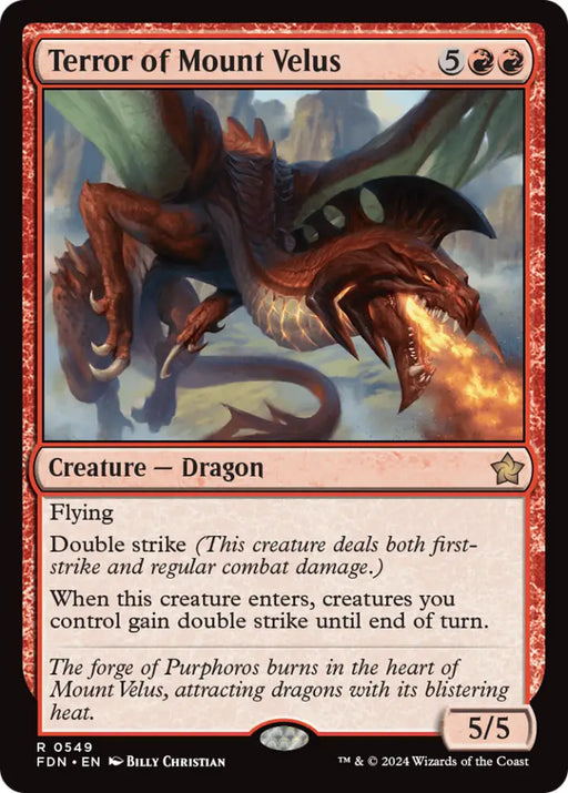 Terror of Mount Velus [Foundations] - MTG Single