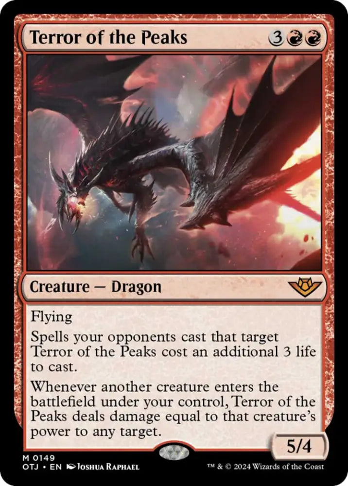 Terror of the Peaks [Outlaws of Thunder Junction] - MTG Single