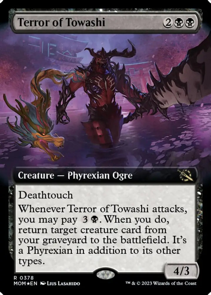 Terror of Towashi (Extended Art) [March of the Machine] - MTG Single
