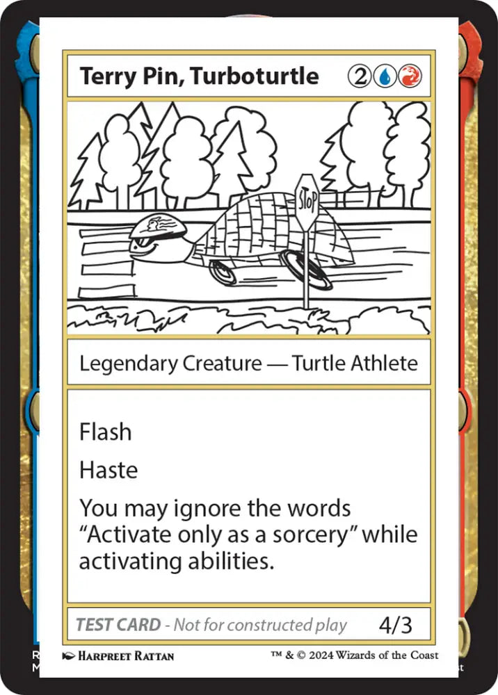 Terry Pin Turboturtle [Mystery Booster 2 Playtest Cards] - MTG Single