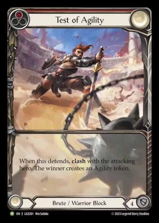 Test of Agility [LGS261] (Promo) Rainbow Foil - Flesh And Blood Single