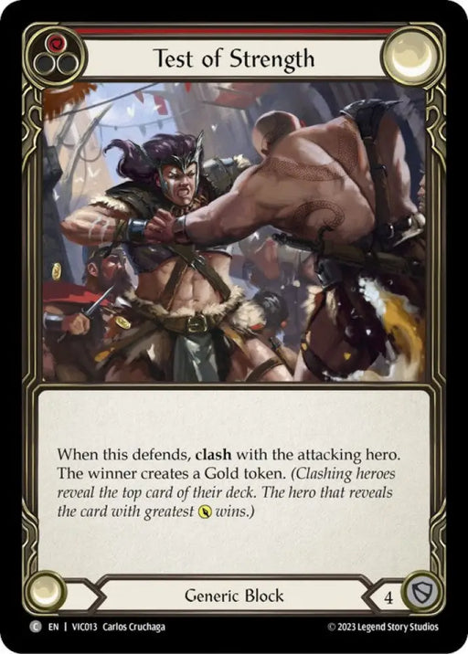 Test of Strength (Red) [Heavy Hitters] (Victor Blitz Deck) - Flesh And Blood Single