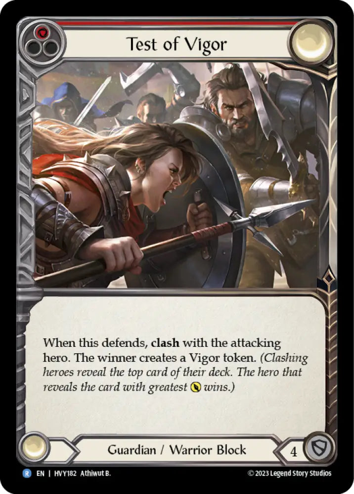 Test of Vigor [Heavy Hitters] Rainbow Foil - Flesh And Blood Single