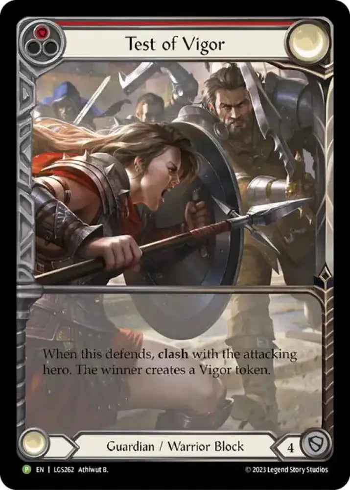 Test of Vigor [LGS262] (Promo) Rainbow Foil - Flesh And Blood Single