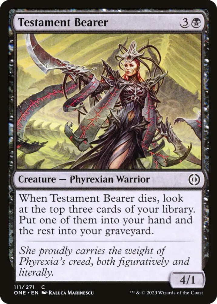 Testament Bearer [Phyrexia: All Will Be One] - MTG Single