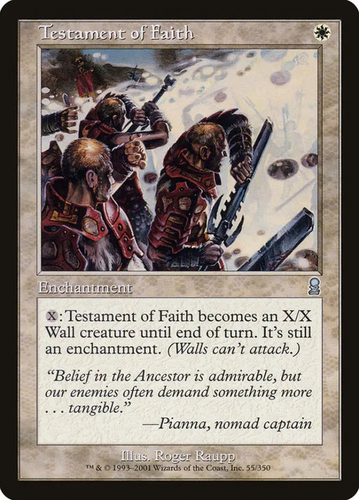 Testament of Faith [Odyssey] - MTG Single