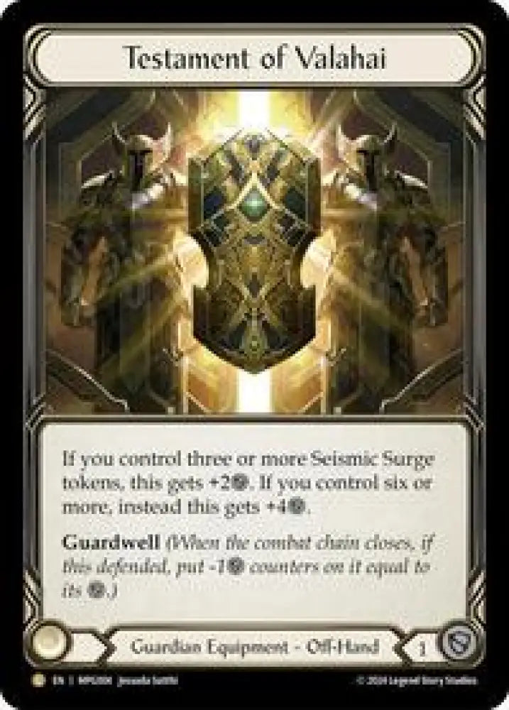 Testament of Valahai (MPG004) [Mastery Pack Guardian]