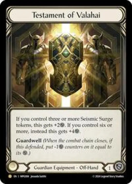 Testament of Valahai (MPG004) [Mastery Pack Guardian]
