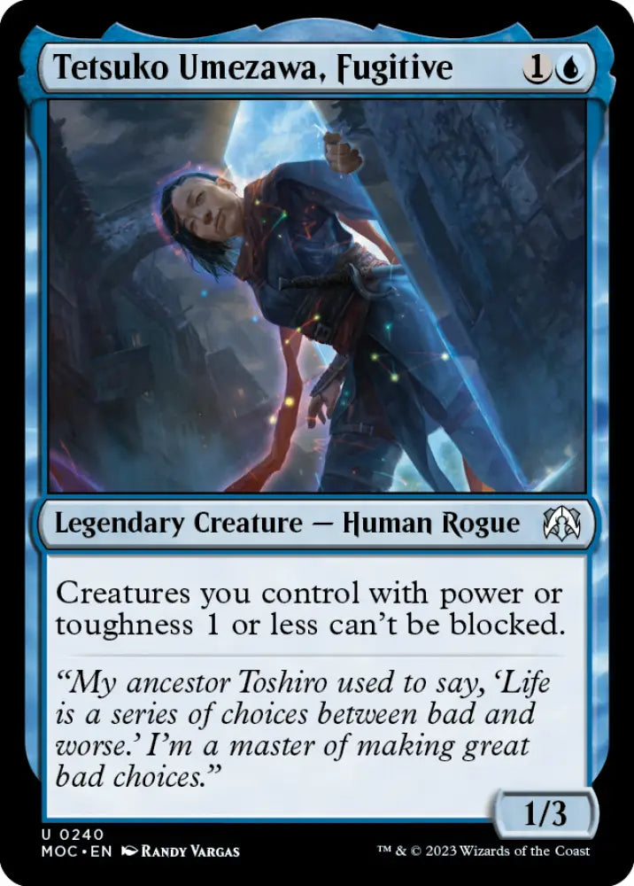 Tetsuko Umezawa Fugitive [March of the Machine Commander] - MTG Single