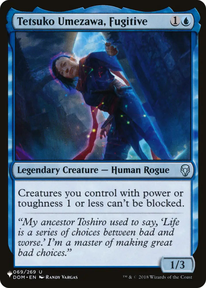 Tetsuko Umezawa Fugitive [The List] - MTG Single