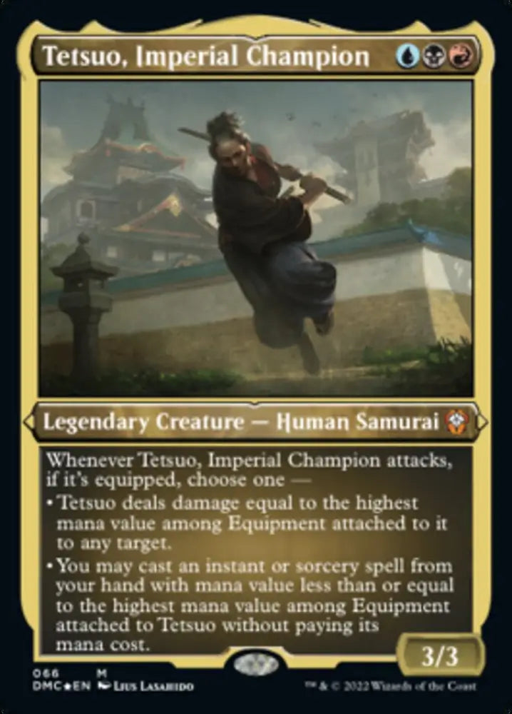 Tetsuo Imperial Champion (Foil Etched) [Dominaria United Commander] - MTG Single