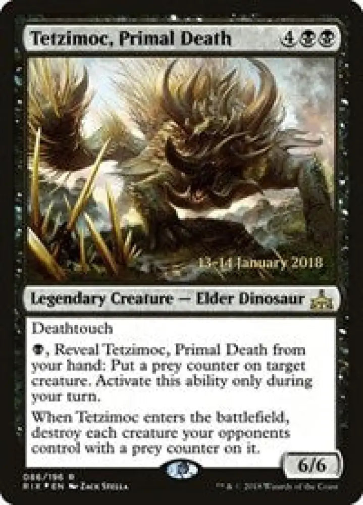 Tetzimoc, Primal Death (86) [Prerelease Cards]