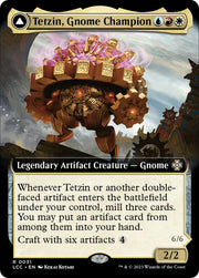 Tetzin Gnome Champion // The Golden-Gear Colossus (Extended Art) [The Lost Caverns of Ixalan Commander] - MTG Single