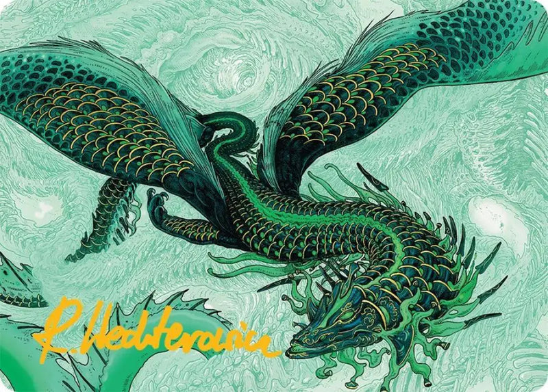 Teval, Arbiter of Virtue Art Card (38/54) (Gold-Stamped Signature) [Tarkir: Dragonstorm Art Series]