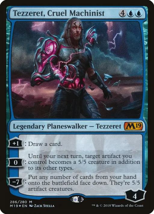 Tezzeret Cruel Machinist [Core Set 2019] - MTG Single