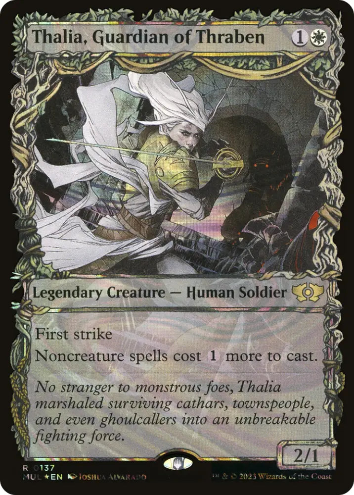 Thalia Guardian of Thraben (Halo Foil) [Multiverse Legends] - MTG Single